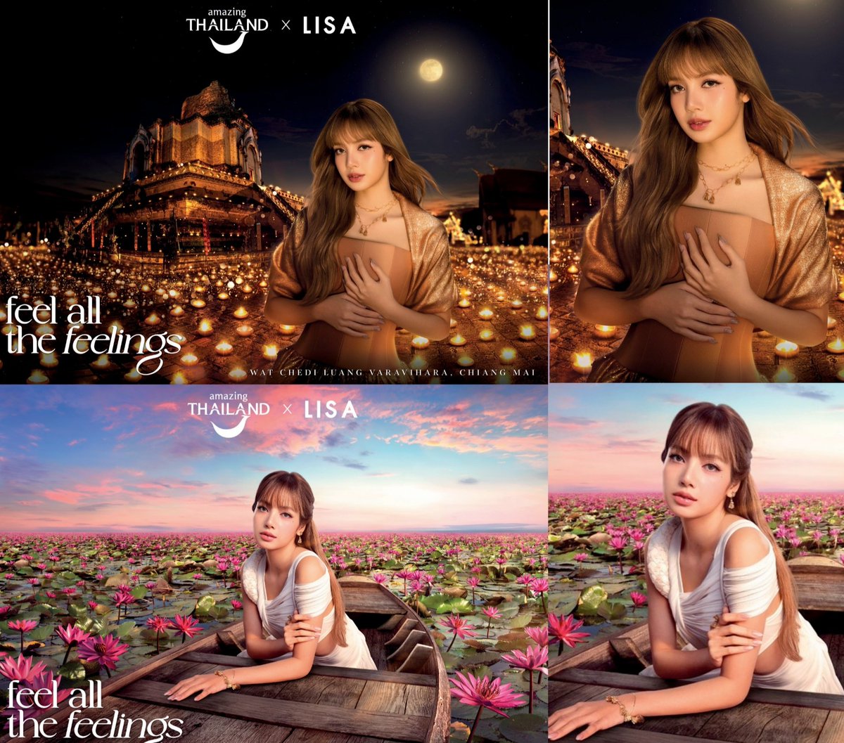 ภาพโปรโมทปล่อยออกมาสองเซ็ทแล่ว ลิซ่าสวยงามทุกเซ็ท🇹🇭✨✨✨

#AmazingThailand #AmazingThailandXLisa #FeelAllTheFeelings