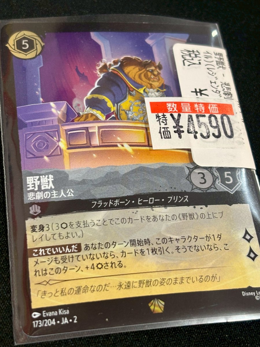 📍＃ロルカナ 数量限定特価 ✨ 🥀野獣-悲劇の主人公(ﾎｲﾙ) ￥4️⃣