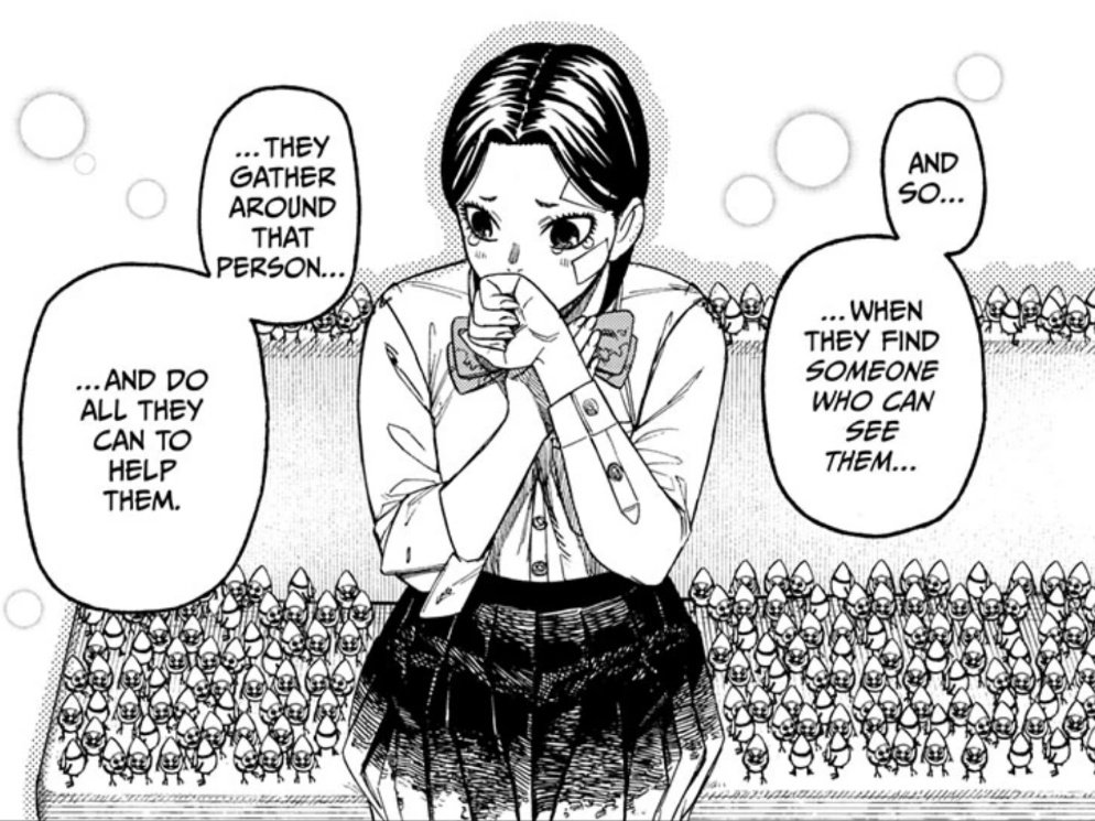 daily_dandadan's tweet image. Now the only ones left with powers are Aira and Jiji 😮
We still don’t know what happened to Zuma.

In Dandadan, losing your powers isn’t just losing the ability to fight. it’s like having your soul ripped away.

The Pygmies, Mei, Fuuta, Turbo Granny, Evil Eye they were a part of…