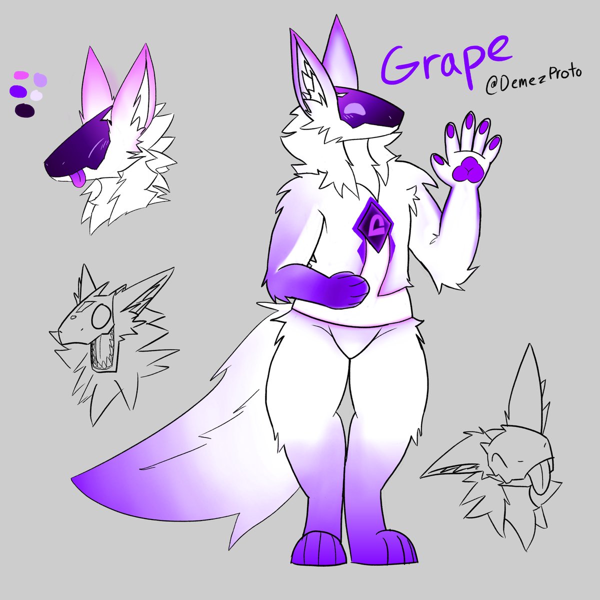 mantled beast, i call him grape :D

#mantledbeast