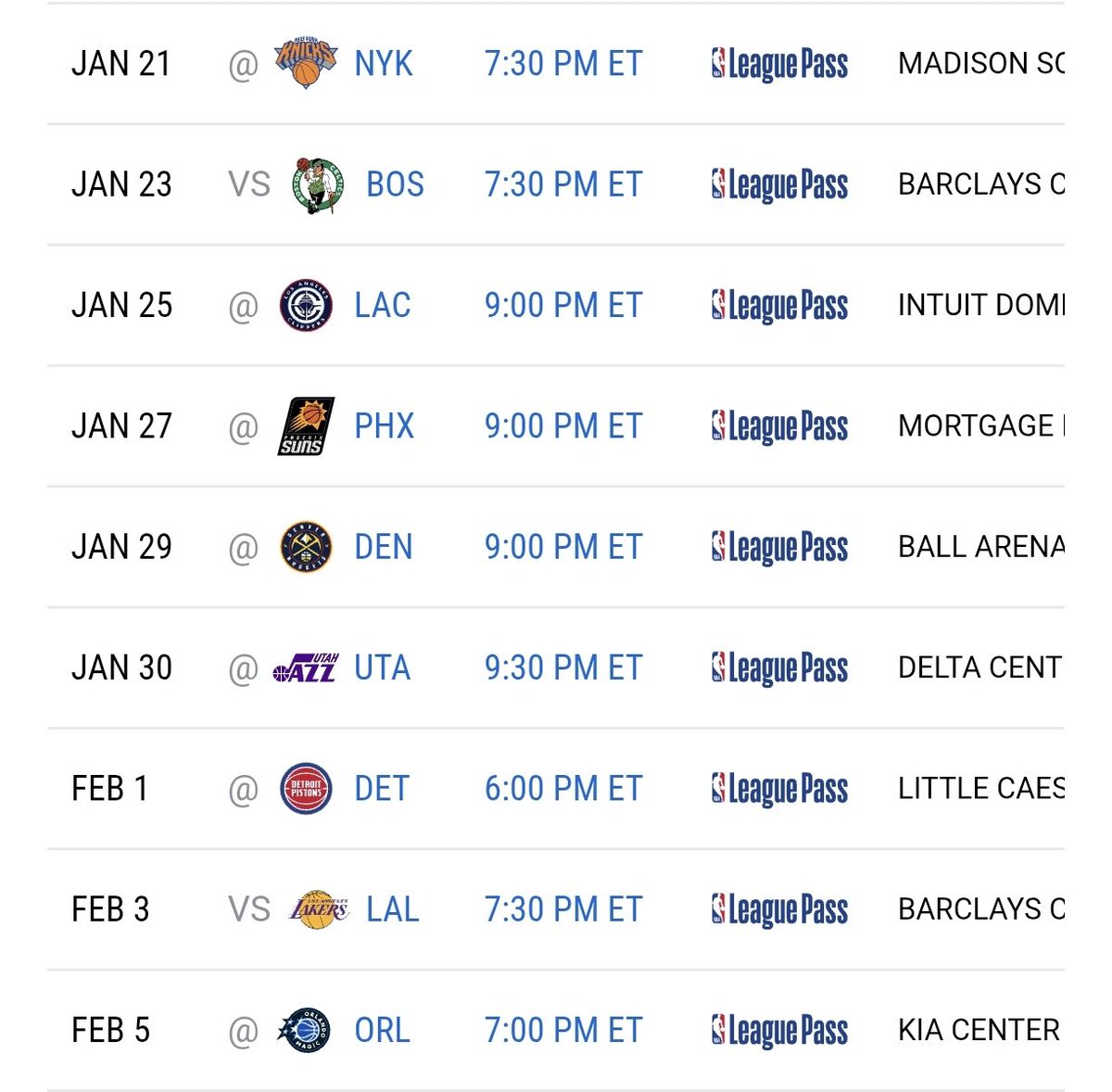 NetsFranceMedia's tweet photo. 📝 Voici les 9 prochains matchs qui vont nous amener à la Trade Deadline.

Hormis peut-être les Knicks (car dans une mauvaise passe) et Utah, ça va être compliqué d'en gagner un surtout en road trip.

Peut-on aller chercher notre première streak de 10 défaites cette saison ?  🪖 https://t.co/MnVhArxMwP