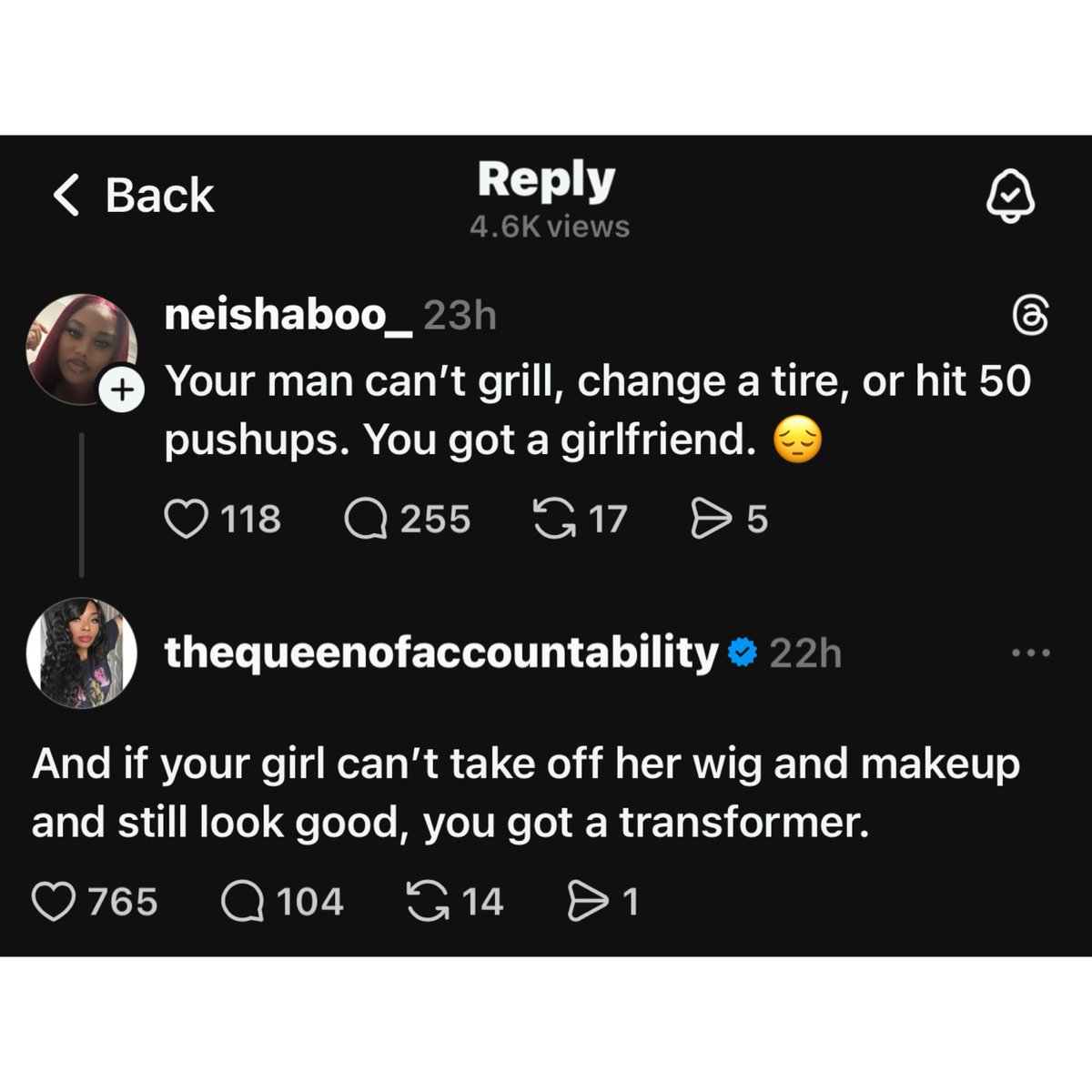 She blocked me. 😂😂