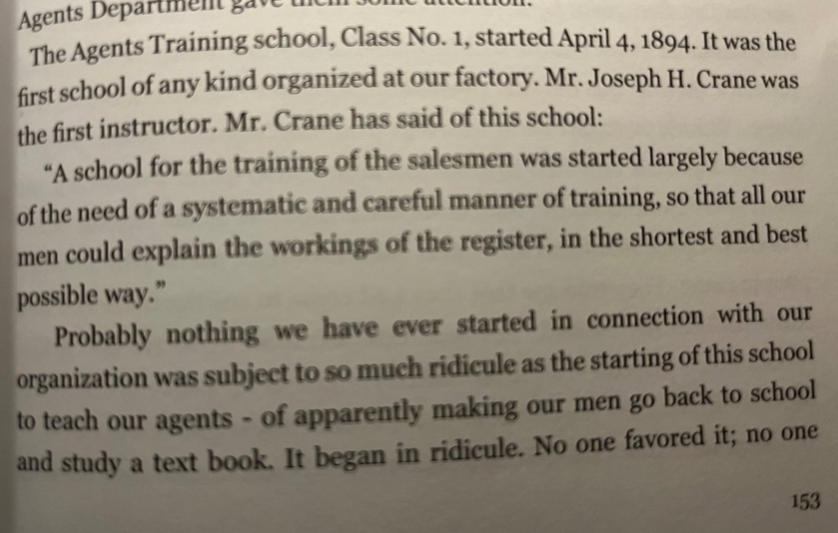JoshuaLisec's tweet image. Prior to John Patterson and National Cash Register of Dayton, Ohio there was no such thing as “sales training.”

You either had the knack, the charisma, the “it” factor or you didn’t.

The sales profession now exists because of systems thinker John Patterson—a Proto Scott Adams.