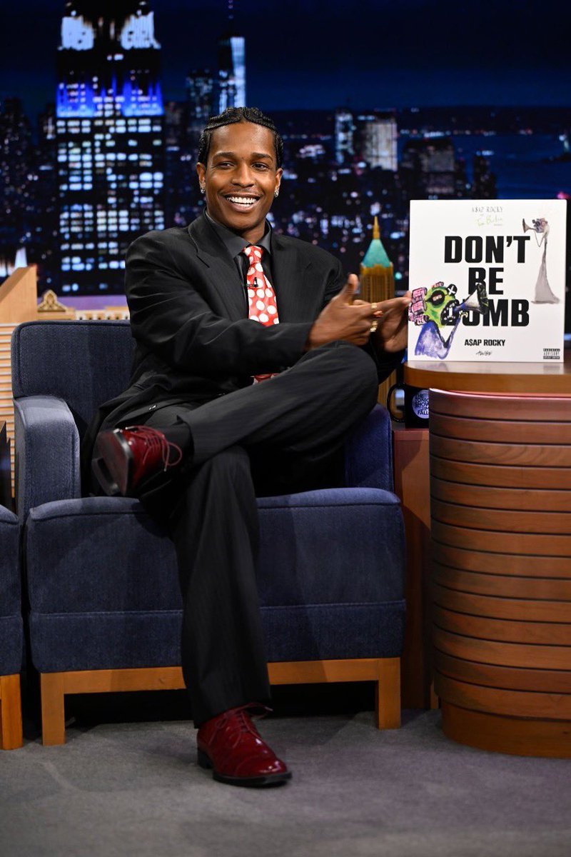 awgecentral's tweet image. CATCH A$AP ROCKY tonight on The Tonight Show Starring Jimmy Fallon.

#DONTBEDUMB #ASAPRocky
