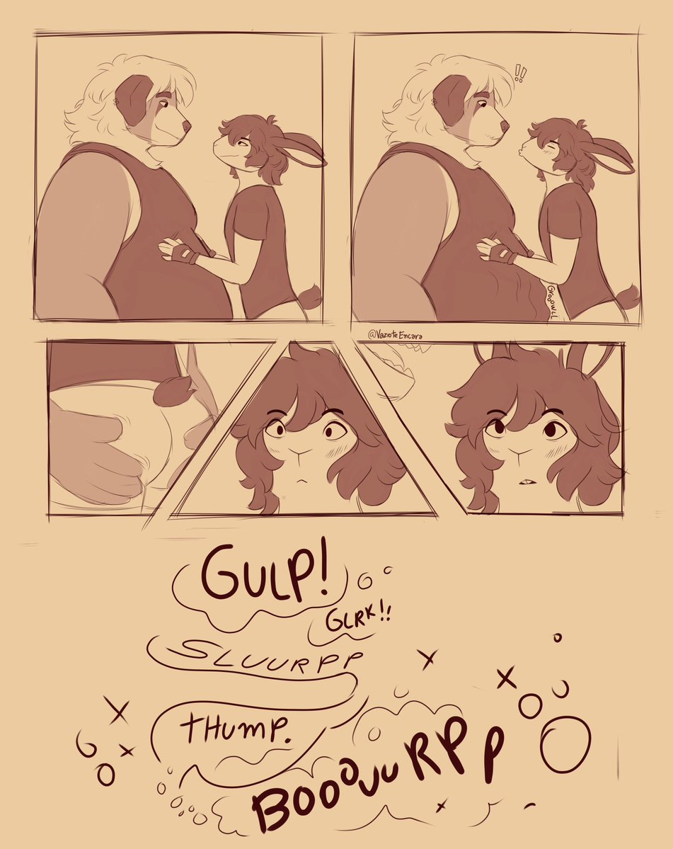 VazioTeEncara's tweet image. greedy friends 🐶🐰