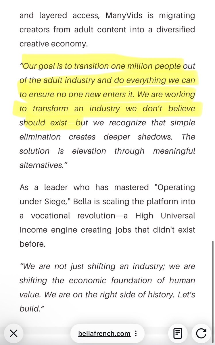 KumBomb's tweet photo. @HarlotHare She said this during a recent interview. https://t.co/VcdZyyoR55
