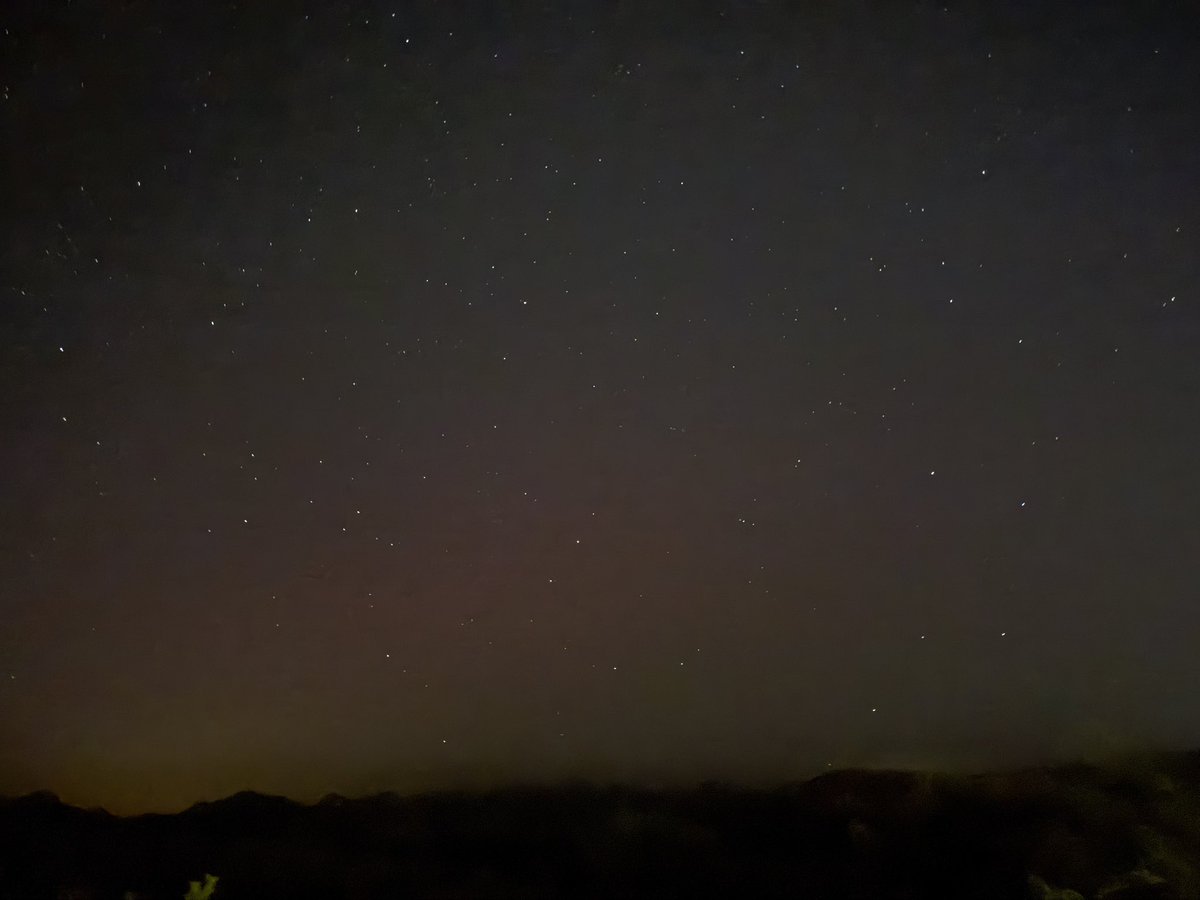 Very faint Aurora near Parker, AZ  #northernlights #aurora