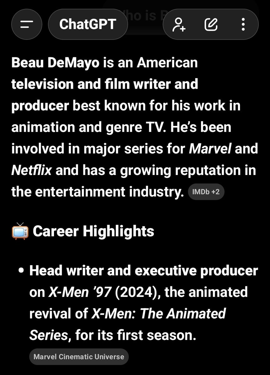 Just bought a bag of #X97

<a href="/BeauDemayo/">Beau DeMayo</a> is the head writer and executive producer on X-Men ’97 (2024), the animated revival of X-Men

Looks like they are using <a href="/BagsApp/">BAGS</a> rewards to help find his new project. 

Looks interesting 

DyjhbPQh7Tgcvmsb4LNhJXCQaWnegPWcu42R2j2yoP4Q