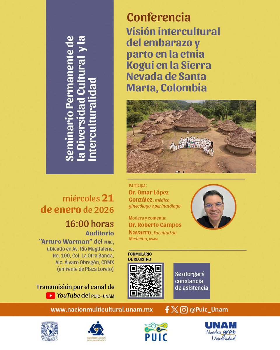 Desde la SEPI hacemos extensiva la invitación del Seminario Permanente de la Diversidad Cultural y del Programa Universitario de Estudios de la Diversidad Cultural y la Interculturalidad PUIC-UNAM para participar en una jornada de diálogo de saberes sobre medicina ancestral.