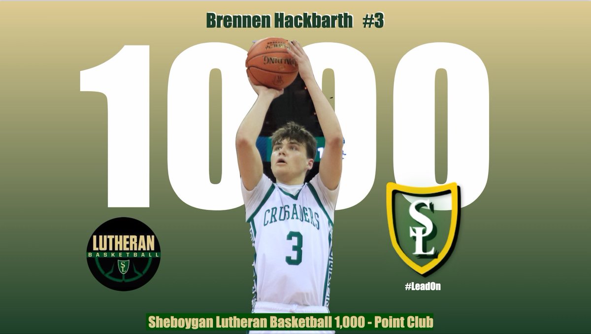 1000Crusader's tweet photo. All Time Scoring list
1.Sam Dekker 2594
2.Jacob Ognacevic 2496
3.Casey Verhagen 2265
4.John Dekker 1919
5. Jacob Jurss 1716
6. Nick Leibham 1541
7. Tyler Zastrow 1388
8. Jared Jurss 1384
9. Ben Zuengler 1080
10. Brennen Hackbarth 1055
11. James Leibham 1051
12. Tim Opgenorth 1013 https://t.co/EGfrrjTlU7