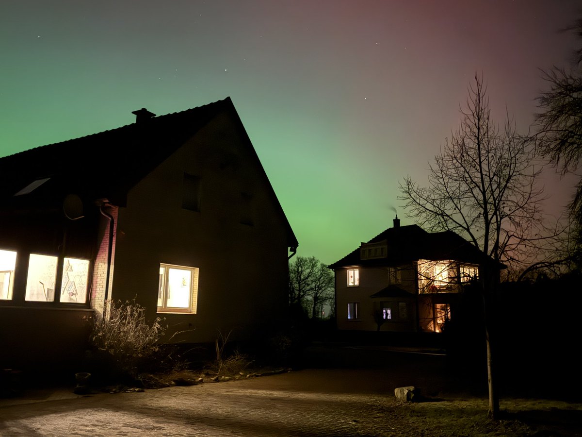 Polar lights over Germany #polarlichter #polar #light