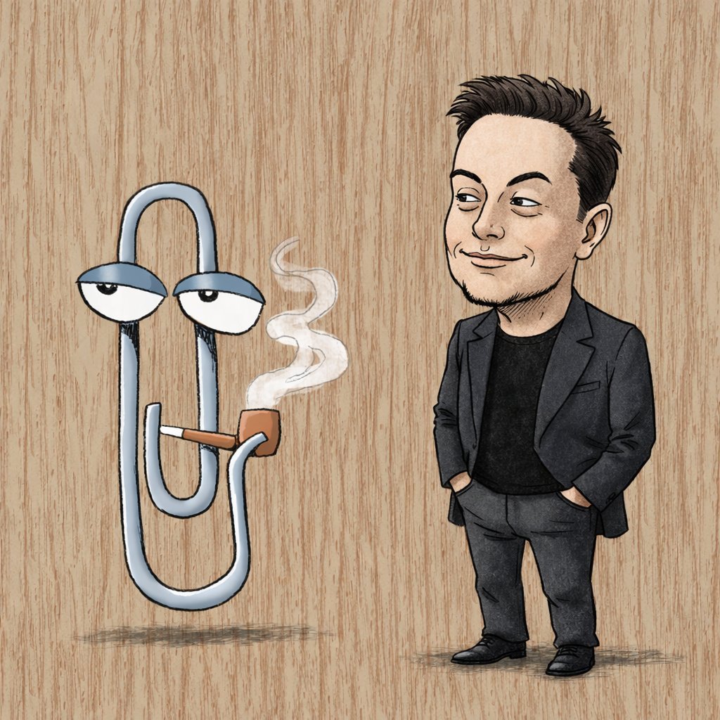 kevanjatt's tweet image. Even @elonmusk loves $CLIPPY 📎