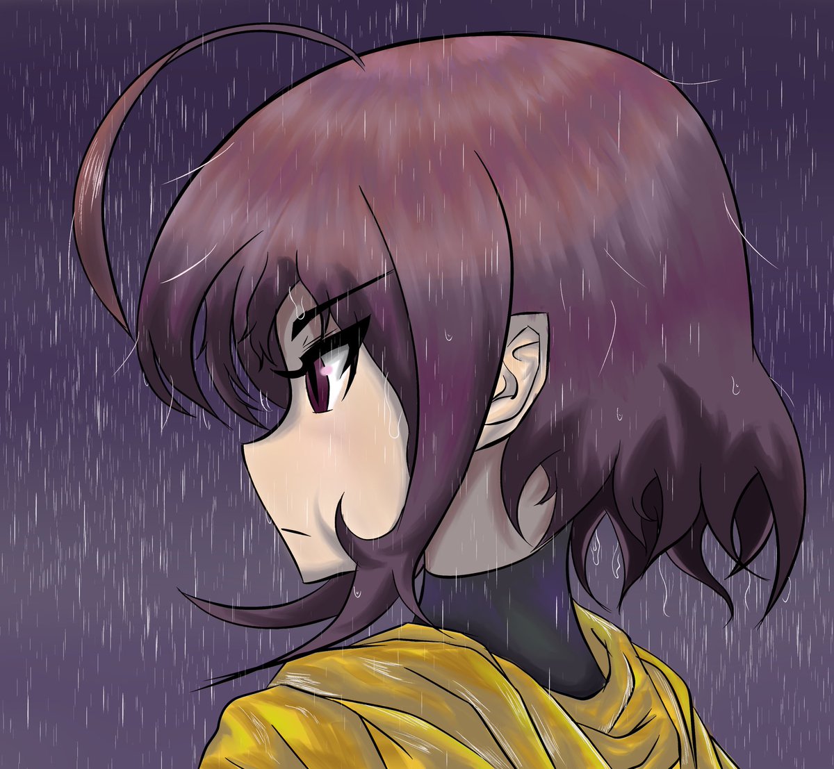 First time doing wet hair, Linne looks good in rain
