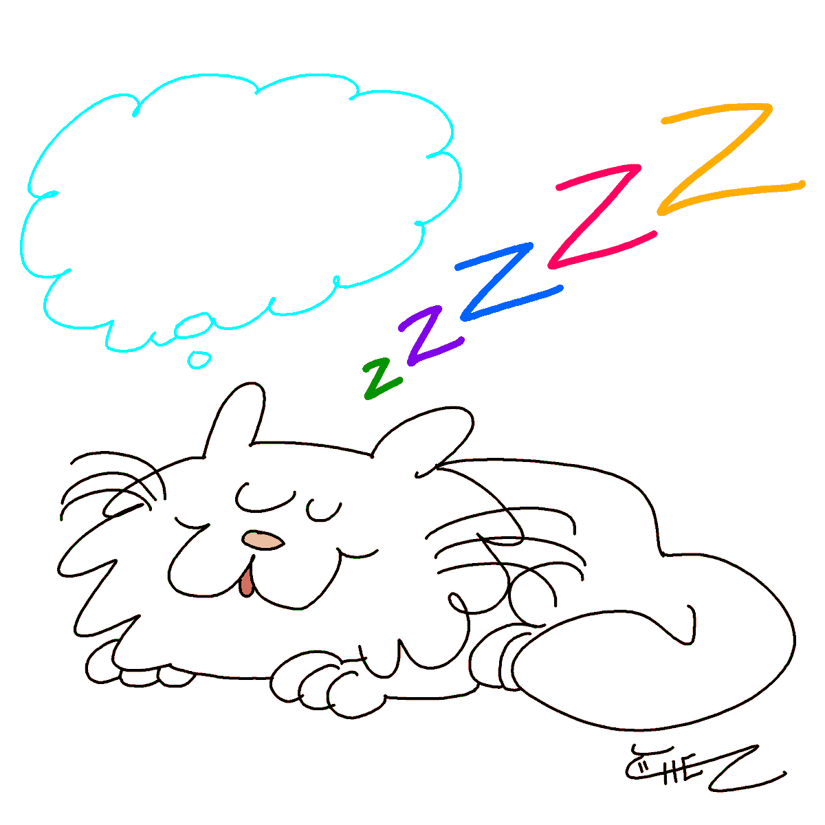 ChezBoy2000's tweet image. Wonder what that cat's dreaming about? 😺 Comment below! 
#ChezToons #HunterFenton #CatNap #Dreams