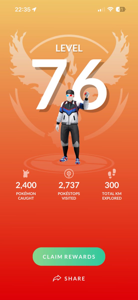 iampirus's tweet photo. UP ⏏️⬆️📈⏫🔺to 7️⃣6️⃣ #PokemonGo #RoadtoLV80 #pokemon #pokemongochallenges https://t.co/V5bK61j8pm