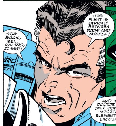doomreedpanels's tweet photo. “Stay back, Ben. You too, Johnny! This fight is strictly between Doom and myself!” https://t.co/ZEnvV0CKEB