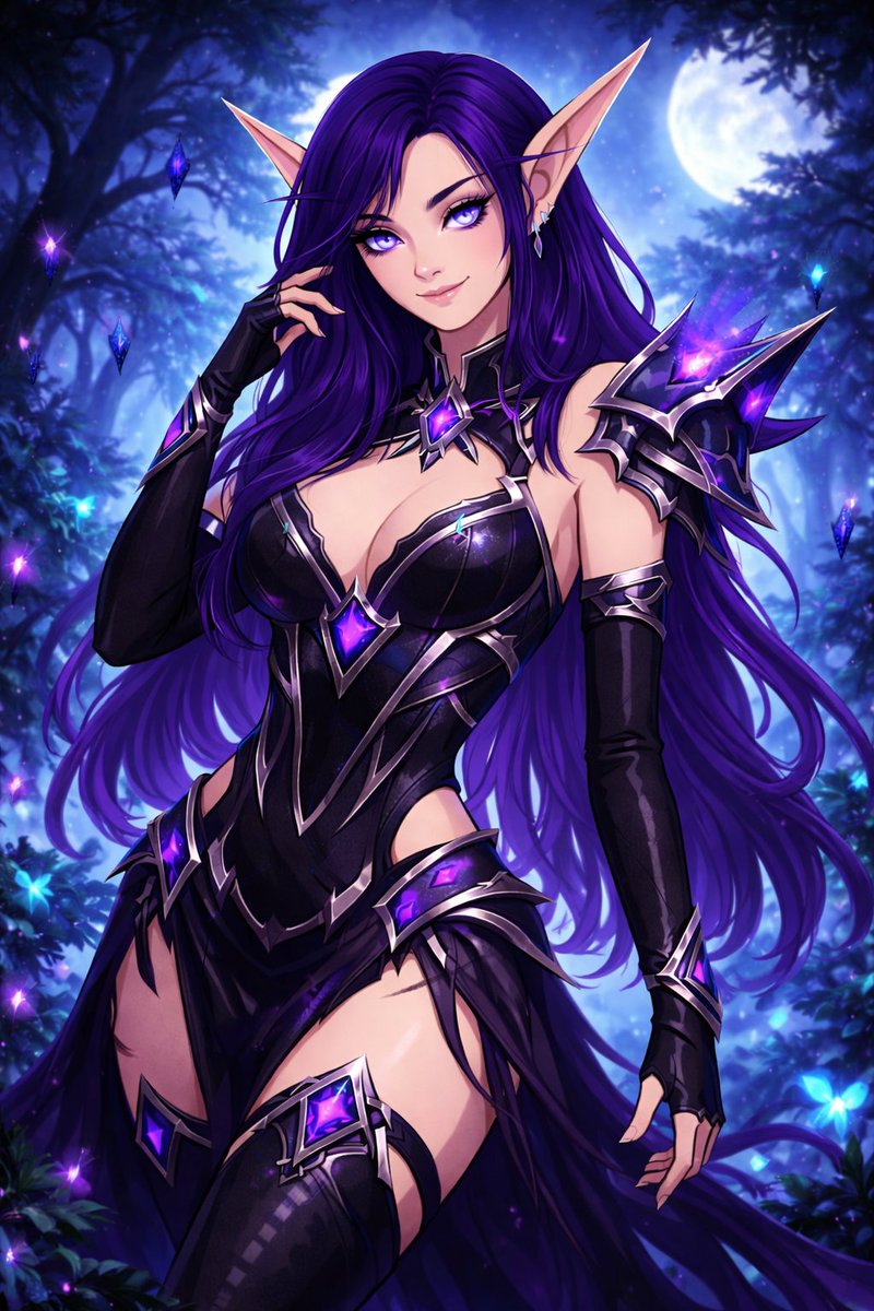 Phyraxiel's tweet photo. Cute void elf 💜 hope you like it!

#warcraftart #voidelf #warcraft https://t.co/wURHSHYRbw
