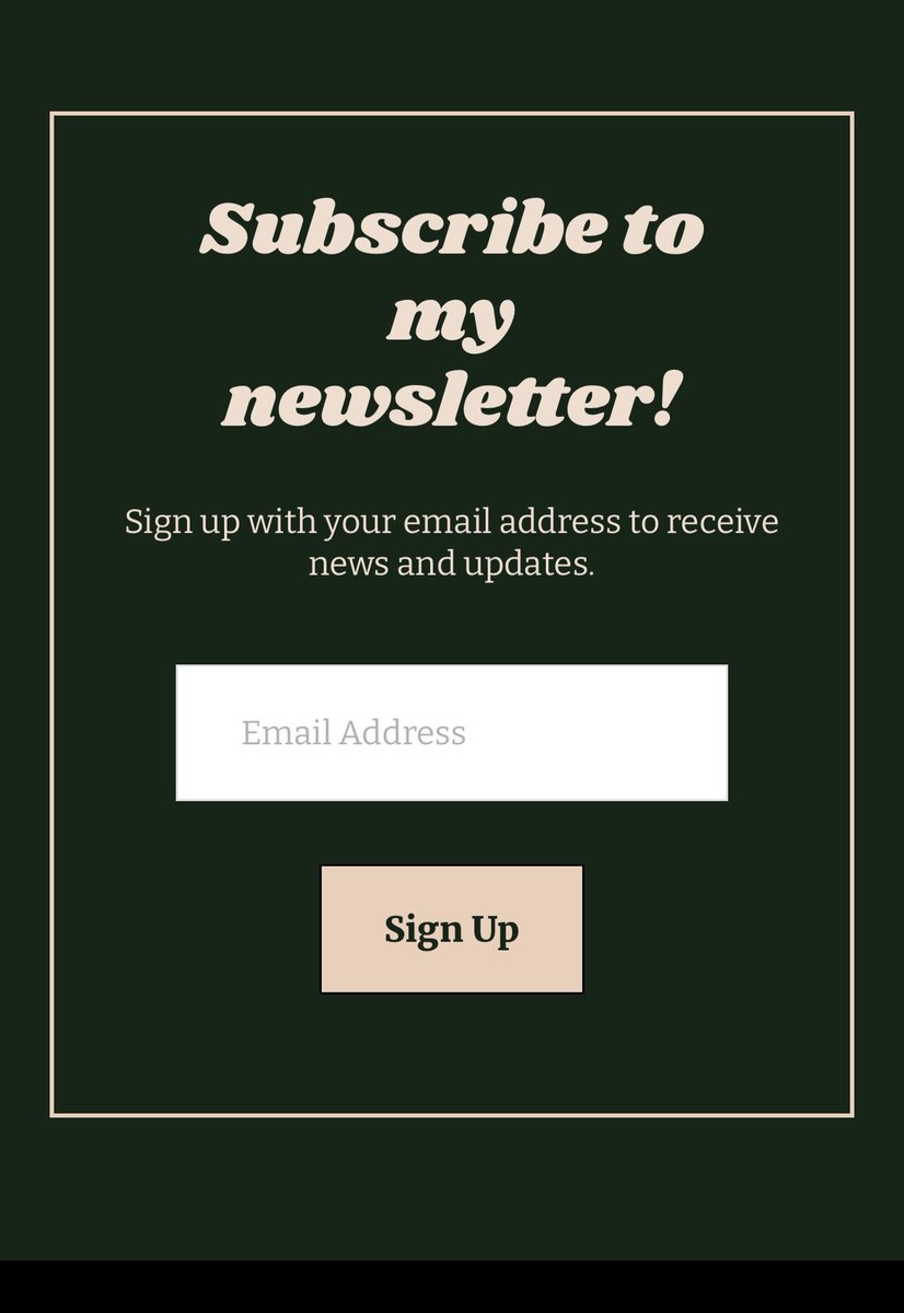 A newsletter will be coming out soon! Go to my website to sign up! ladychanel.ca/contact