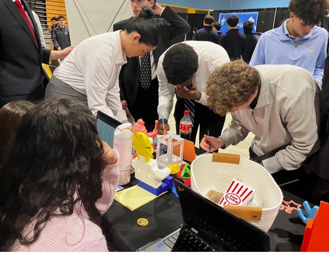 sachemhseast's tweet photo. Eastside Enterprises attended the LIU trade show, business plan was presented by Cole Ernst, Hanoona Mehaboob, Anthony Yanni, Anthony Sacco, and Bryan Orticelli. They took home the Silver Award for the Sales Pitch Competition-a record setting day for the VE team!
@SachemSchools https://t.co/CJdjMsic9q