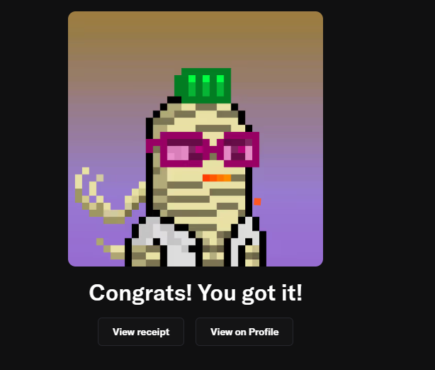 got a mummy on floor 

everyone drop your address for it