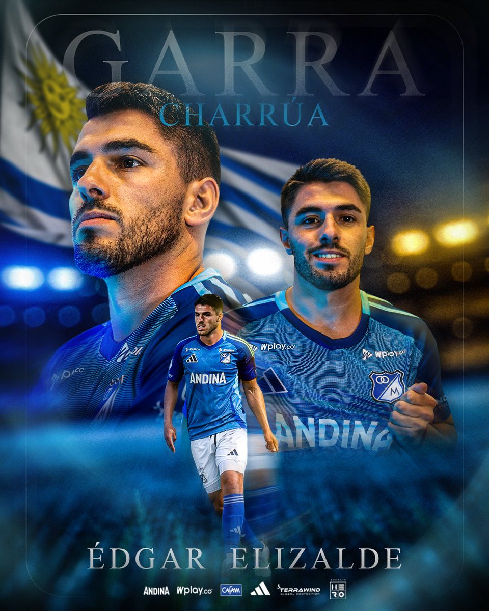 MillosFCoficial's tweet image. La garra no se grita: RESPONDE. 👊 

Édgar Elizalde llega para reforzar la defensa con puro carácter uruguayo. 🇺🇾💙

▶️ millonarios.com.co/comunicado-ofi…