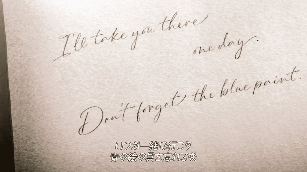 punchthewitch__'s tweet photo. “I’ll take you there one day. 
Don’t forget the blue paint.”

🥹🥺😭🎨🖌️

#LoveThroughaPrism https://t.co/LiAaHsFF2p
