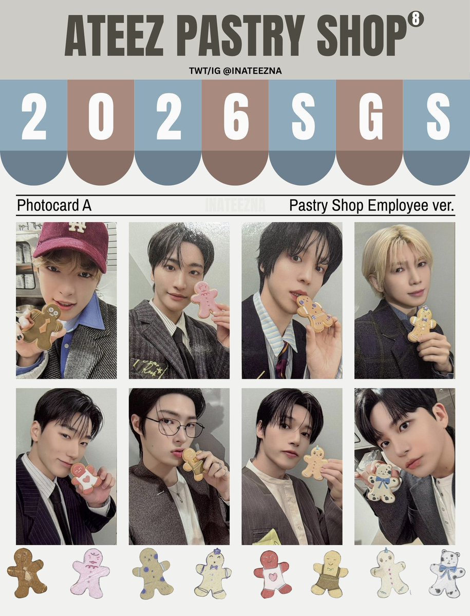 封入】ATEEZ シーグリ 2026 トレカ 16種 コンプ