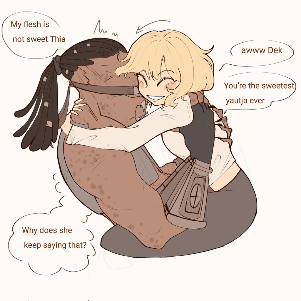 Blind Dek is so precious to me....
#PredatorBadlands #thiadek #dekthia #yautja #predators