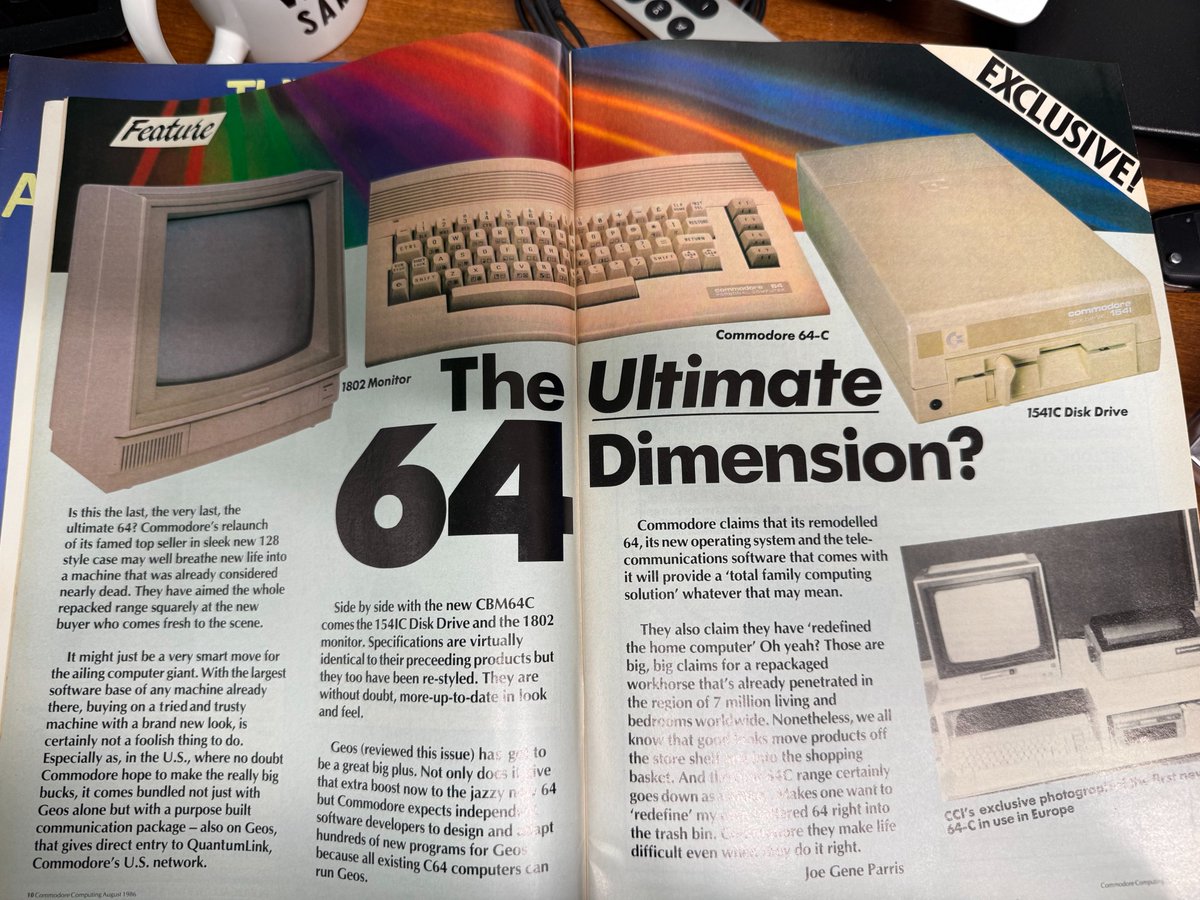 What a cool blast from the past from Commodore Computing of the ’80s: “Is this the last, the very last, Ultimate 64?” We can say without a shadow of a doubt that it certainly was not.