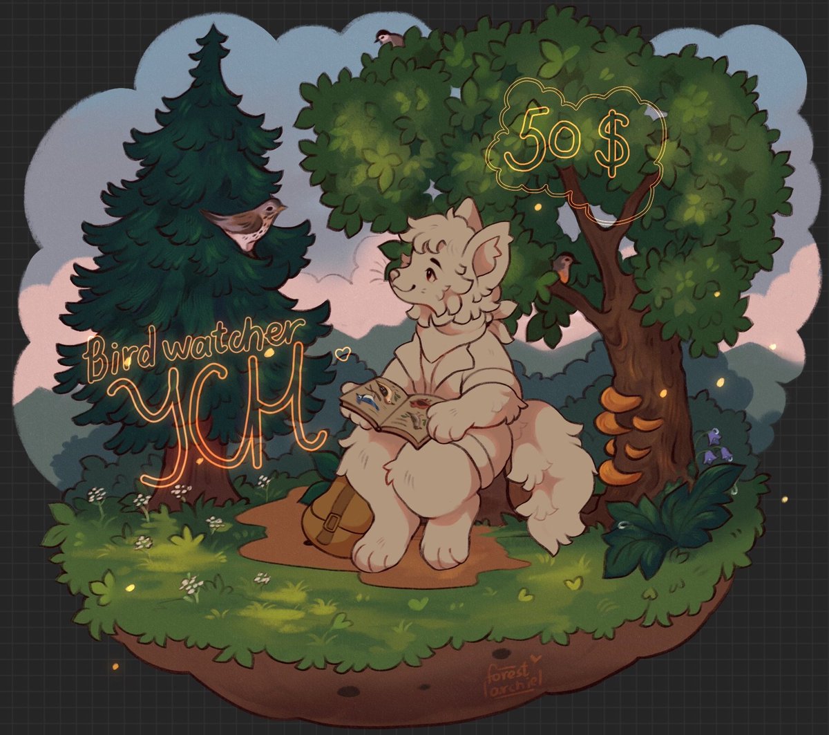 Birdwatcher YCH 🍃🐦
Multislot! Fill out the form below if you're interested⁺. ✶