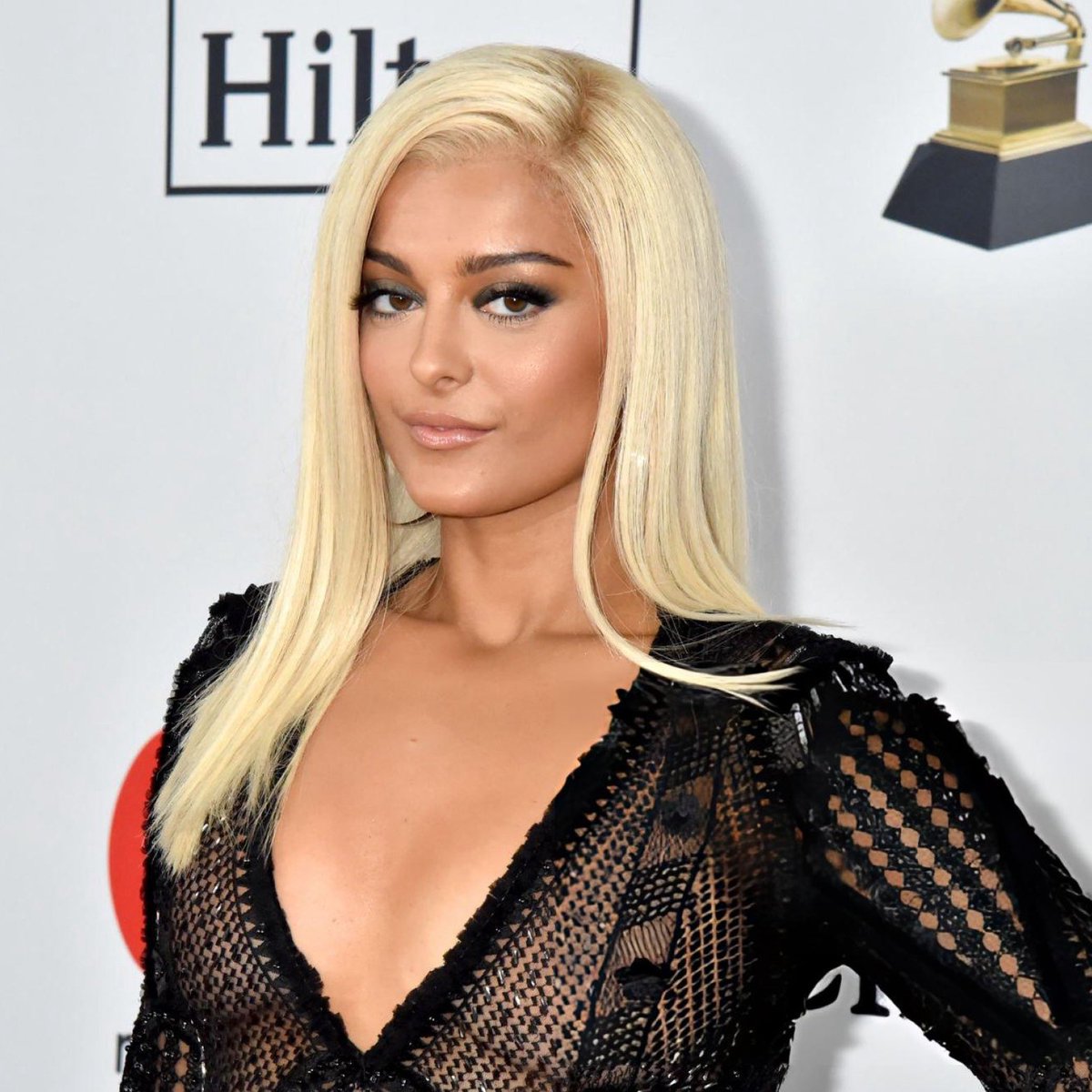 yeahboujee's tweet image. bebe rexha at the clive davis and recording academy pre-grammy gala (2018)