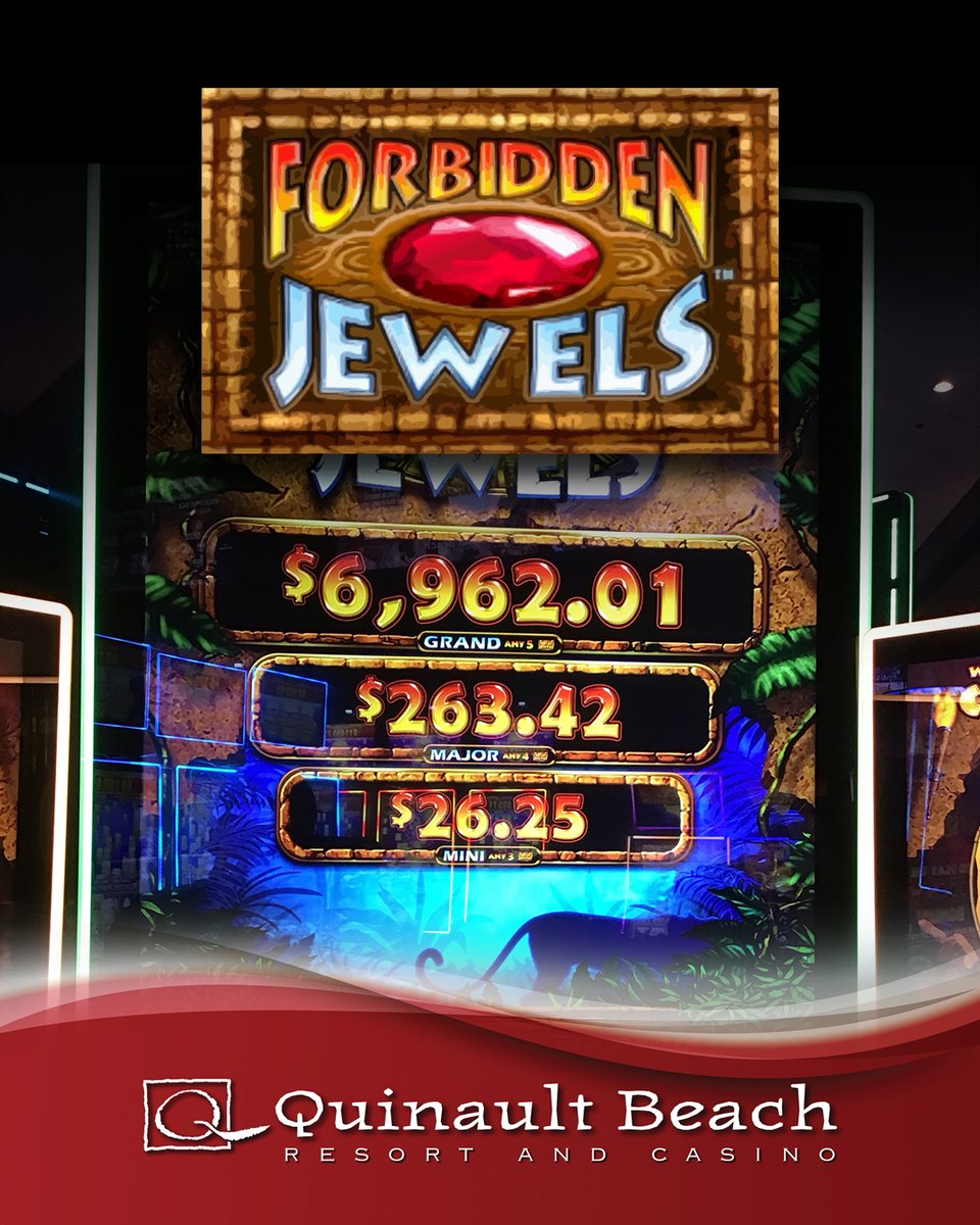 QBRC's tweet image. 💎 JACKPOT! 💎

One $4 bet. One massive $6,962.01 WIN! Congrats to our lucky guest who hit it big on Forbidden Jewels at QBRC! Think you’ve got the lucky touch? 🎰

 #forbiddenjewels #jackpot #bigwin #slotmachine #money #beach #resort #casino #QBRC #winnershappenhere