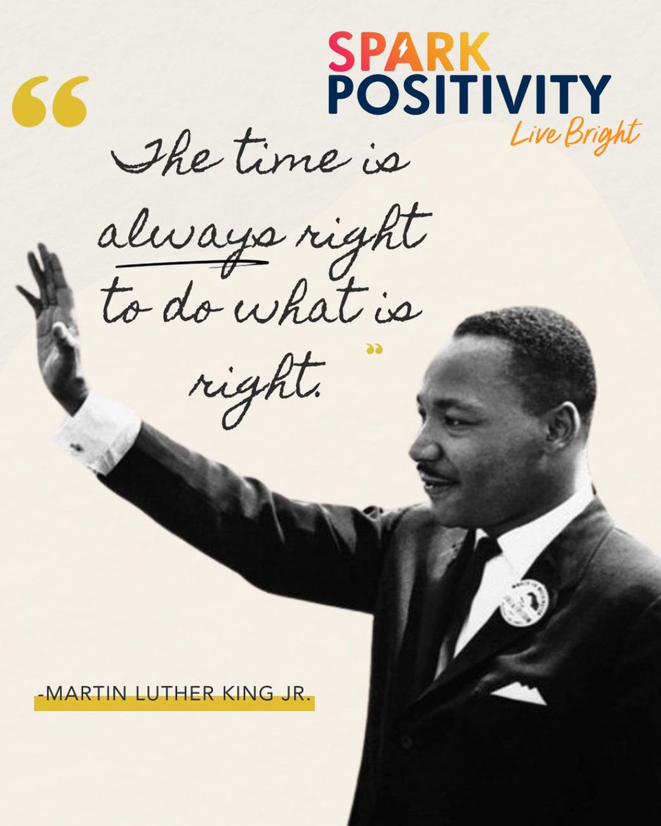 SparkPositive1's tweet photo. Today, we honor the life and legacy of a man who taught us that the most powerful weapon we have is a heart full of grace and a soul generated by love. Let’s carry his torch forward by choosing kindness, seeking justice, and SPARKING POSITIVITY in every corner of our communities! https://t.co/R7KgjcbYkr