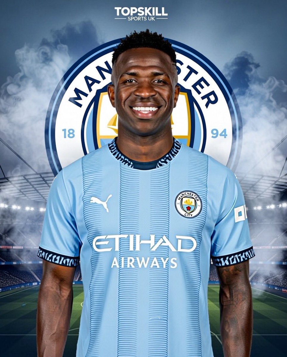 FabrizioFauna's tweet image. 🚨⚪️🔵CONFIRMED||   MANCHESTER CITY se estaría preparando para ofrecer 100 millones de euros para que Vinicius JR se quede en el Real Madrid.