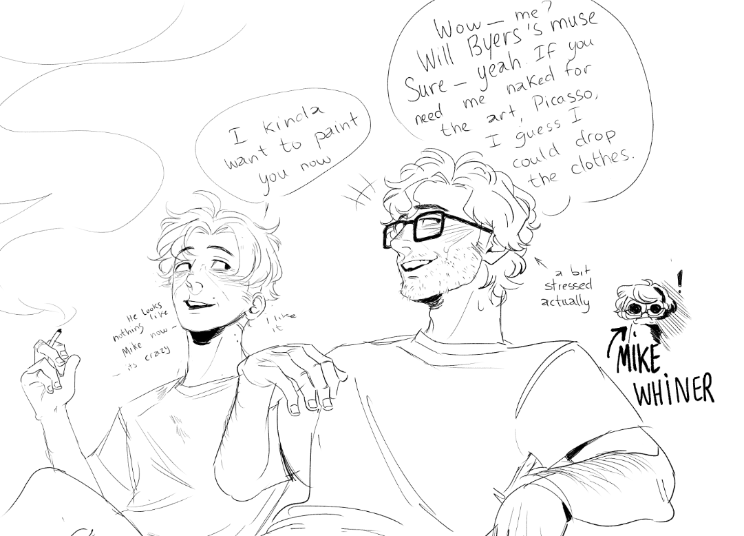 someone is not happy about the idea 🖌️❌ #ryers #byler