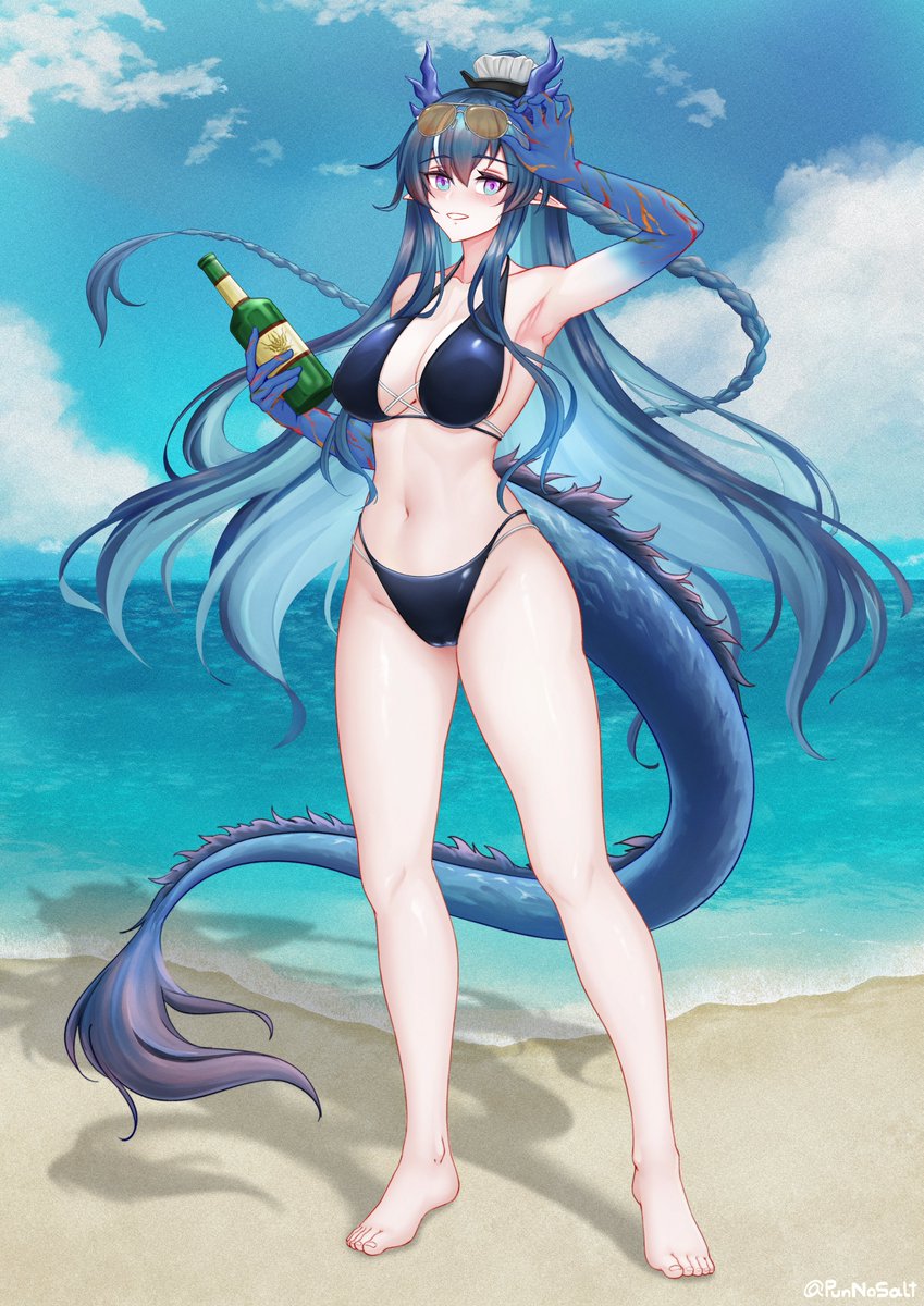 punnosalt's tweet photo. Ling on the beach//Commissions
#アークナイツ #Arknights https://t.co/QagWdHsGne