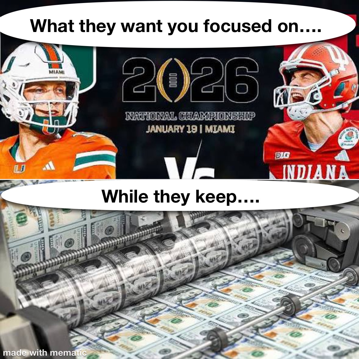 Bitdoug's tweet image. "Football, beer, and above all, gambling, filled up the horizon of their minds. To keep them in control was not difficult."

- George Orwell's 1984