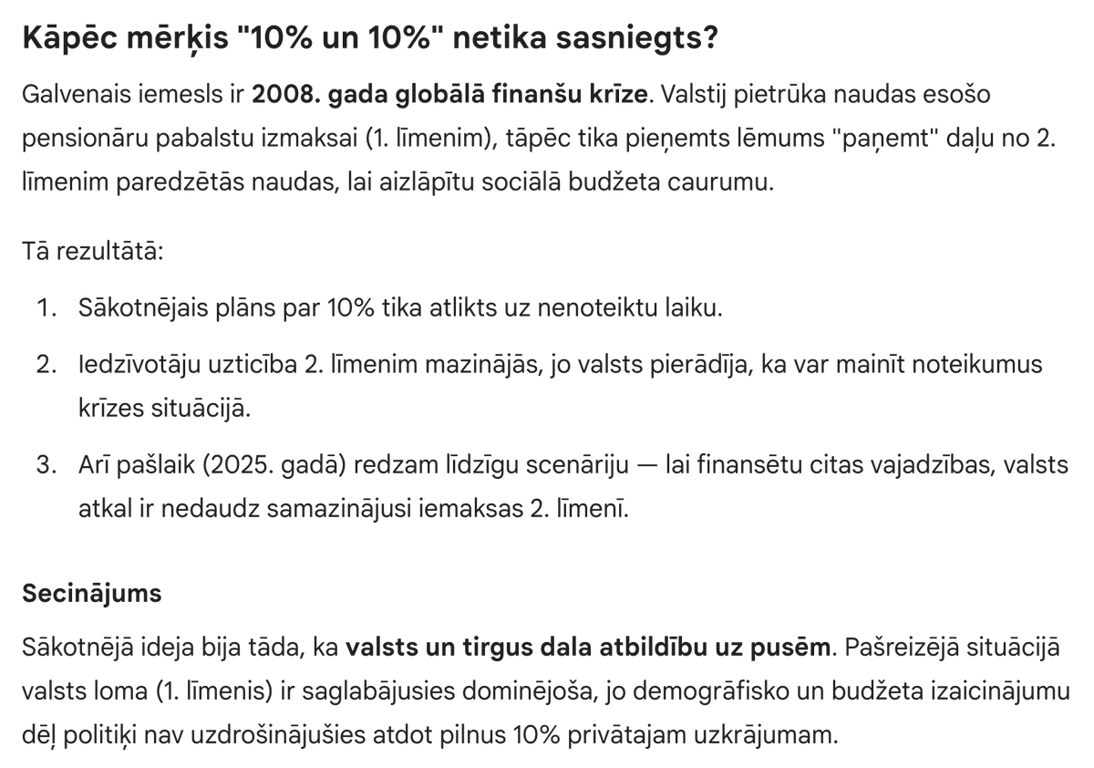 ilmarmors's tweet photo. @agris_krusts Tev tuvu pensija - saliktiem procentiem nav laiks ieskrieties :) Bet iespējams, ka kalkulators nav precīzs. Nu un uz 2PL novirzītie līdzekļi tiek regulāri pārvirzīti caurumu lāpīšanai 1PL. No 1PL izmaksātajām pensijām mēs pēc gadiem 20-30 varēsim skatīties ar "asarām" :) https://t.co/3V4fs9g9QM