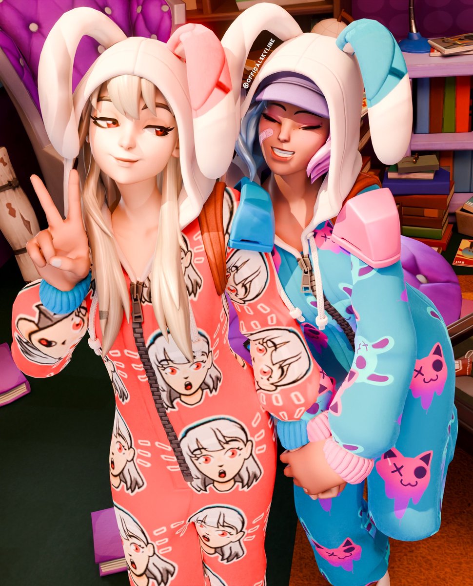 Pajama Bunny Buddies!

#Fortnite #FortniteArt #Lexa #Leelah #Blender3D