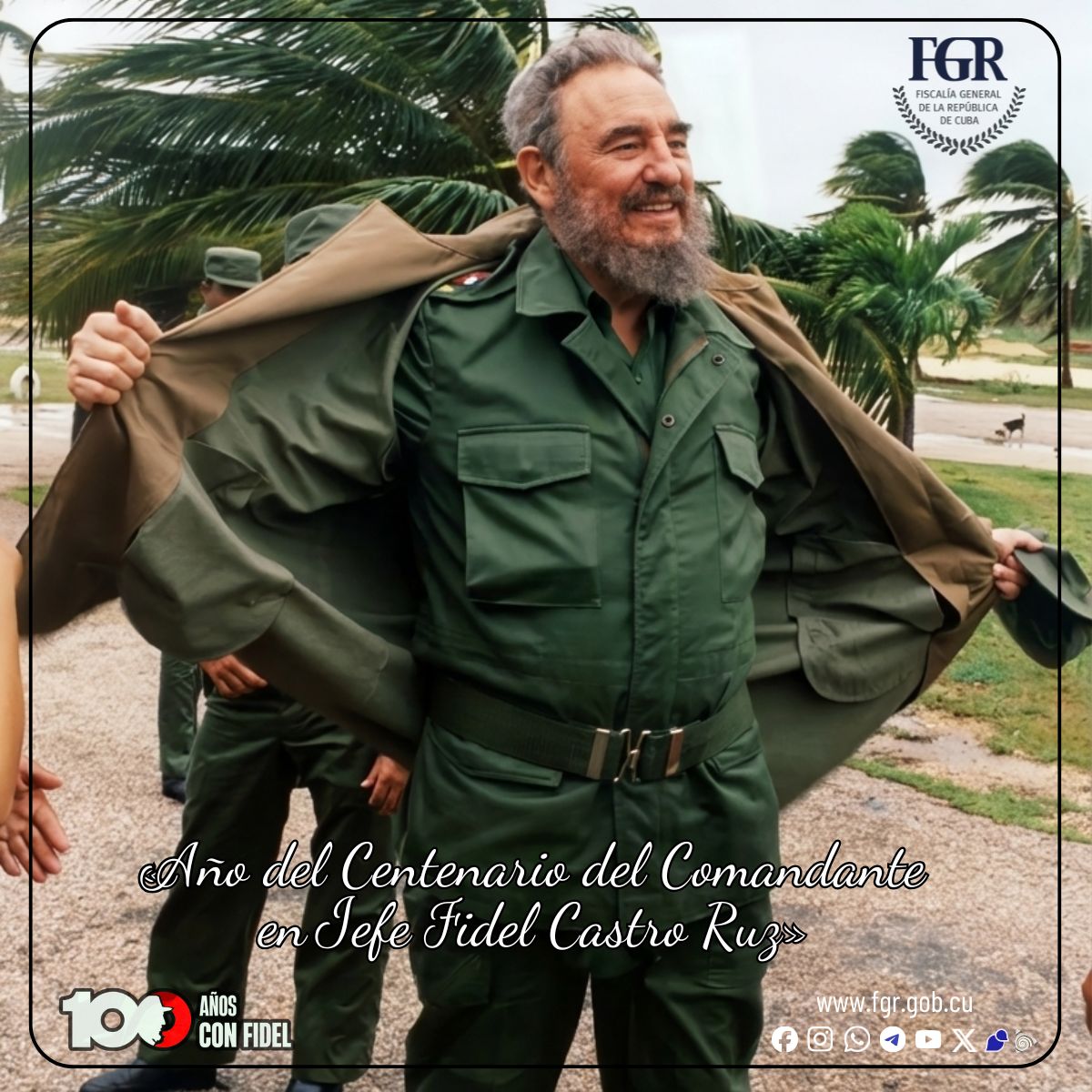 "(...) Hay algo que no nos gusta, y no nos gusta que nos amenacen; no nos gusta que traten de intimidarnos, no nos gusta. Además, nuestro pueblo hace tiempo que ha perdido ya la idea de lo que es el miedo."
#100AñosConFidel <a href="/DiazCanelB/">Miguel Díaz-Canel Bermúdez</a> <a href="/DrRobertoMOjeda/">Dr. Roberto Morales Ojeda</a> <a href="/PartidoPCC/">Partido Comunista de Cuba</a>