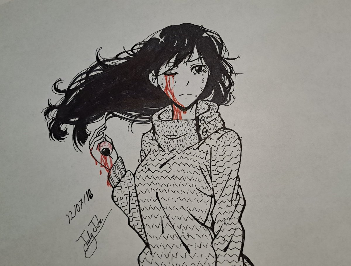 Otro dibujo viejo. Retraumada