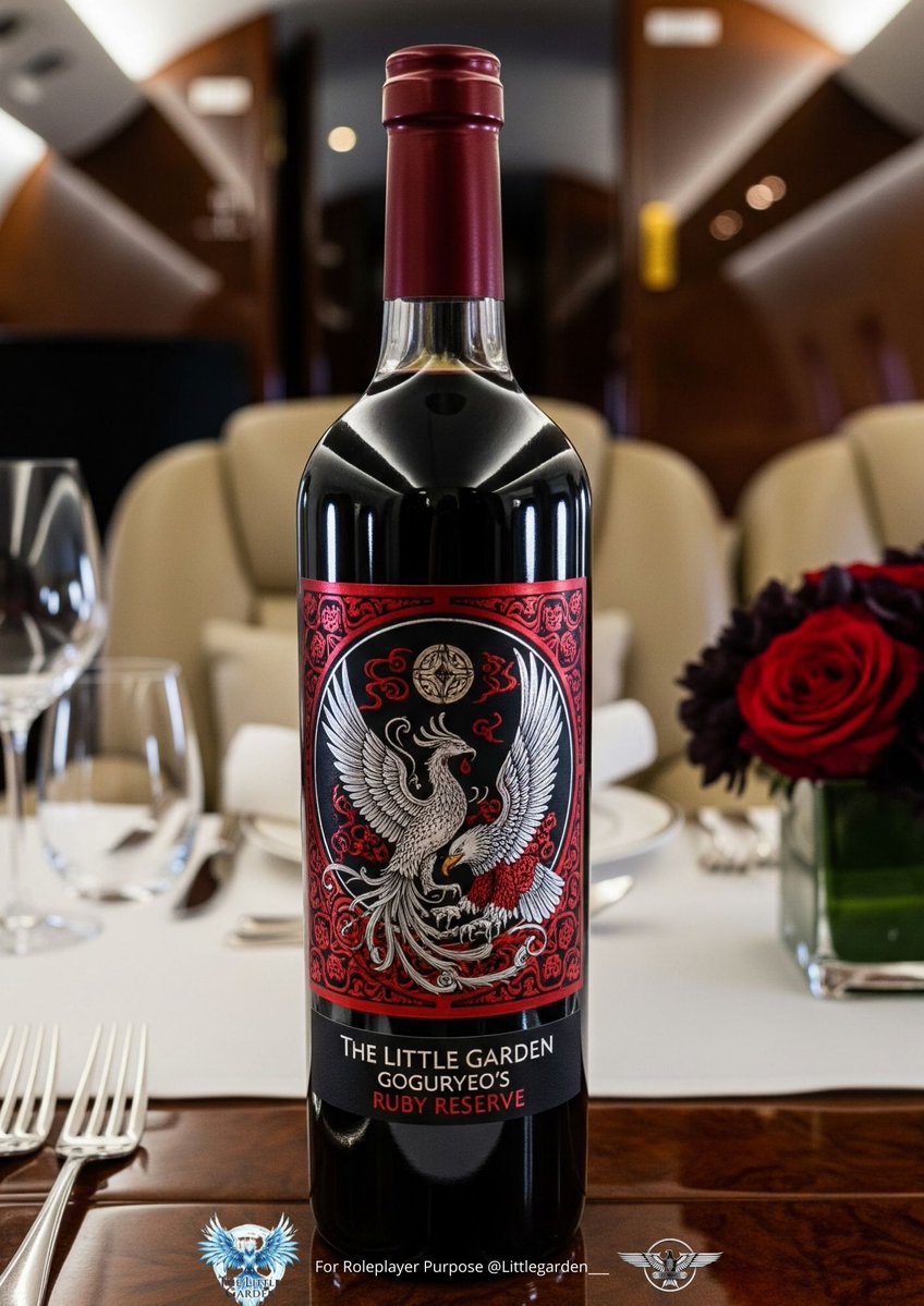 LittleGarden___'s tweet image. ㅤ
✈️  Liquor's Menu  (9 pax)
────────────────────
The liquor's we have prepared are varieties to accompany your dining experience on this flight:

1) Goguryeo's Ruby Reserve (Red wine - 5 pax)
2) Silla's Jade Bloom (White wine - 4 pax)