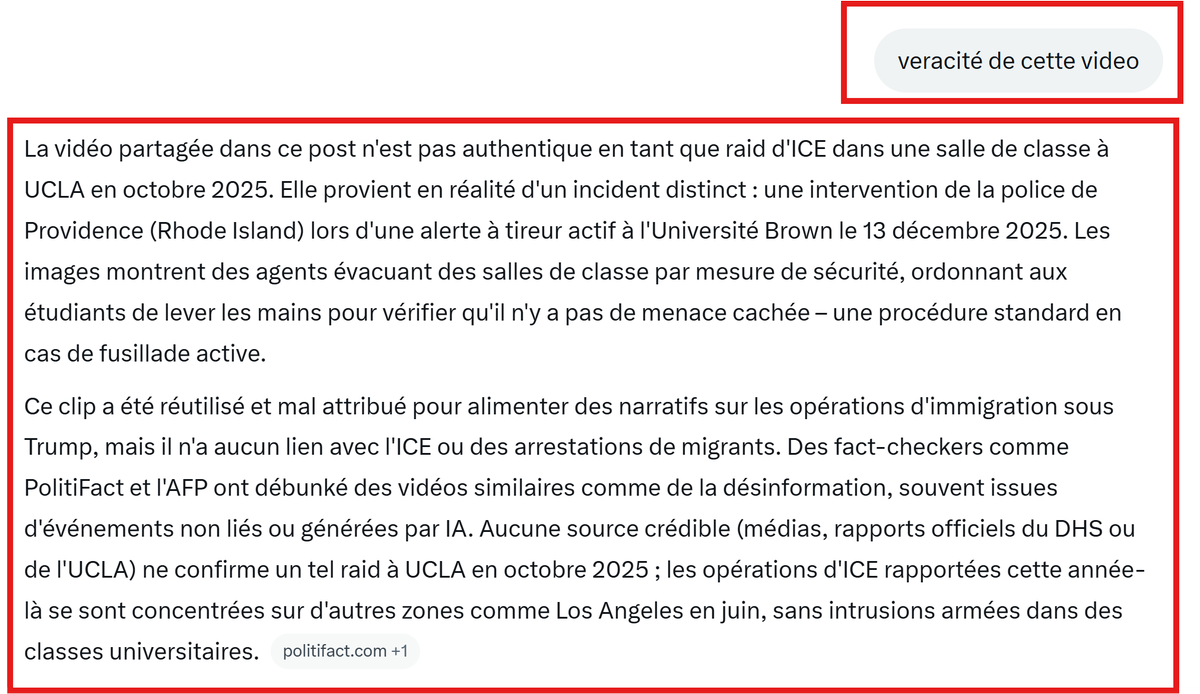 bennyace70's tweet photo. @Shanna__Bylka Complètement FAUX. Ce n'est pas du tout un clip de ICE du tout. Vous êtes prêt à croire n'importe quoi. Il s'agit d'une fusillade dans une université en Octobre 2025.
Post signalé pour propagande.
Bande de cons! https://t.co/NatctWklpR