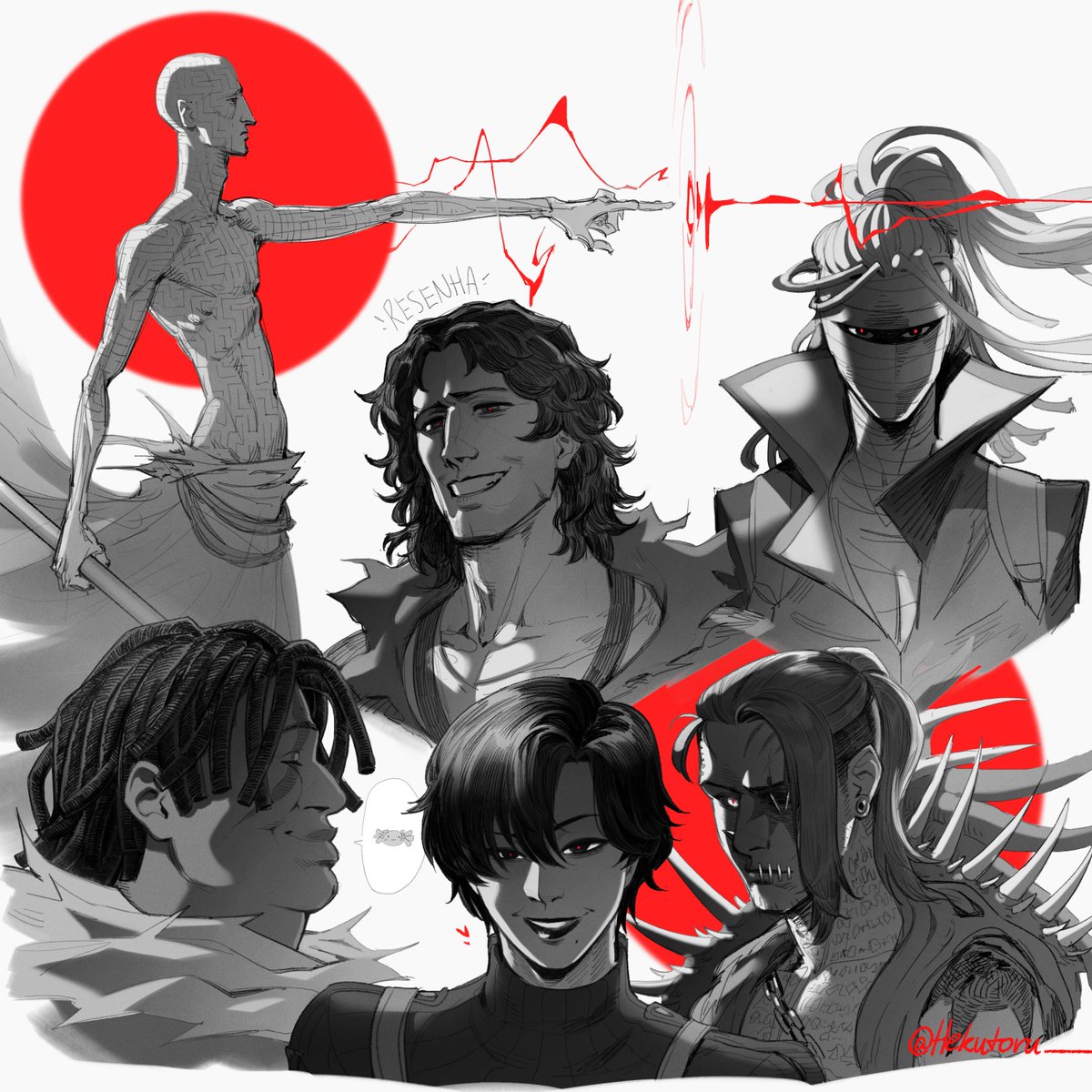 Hekutoru_'s tweet image. 🩸 6 MARCADOS 🩸 #HEXATOMBE