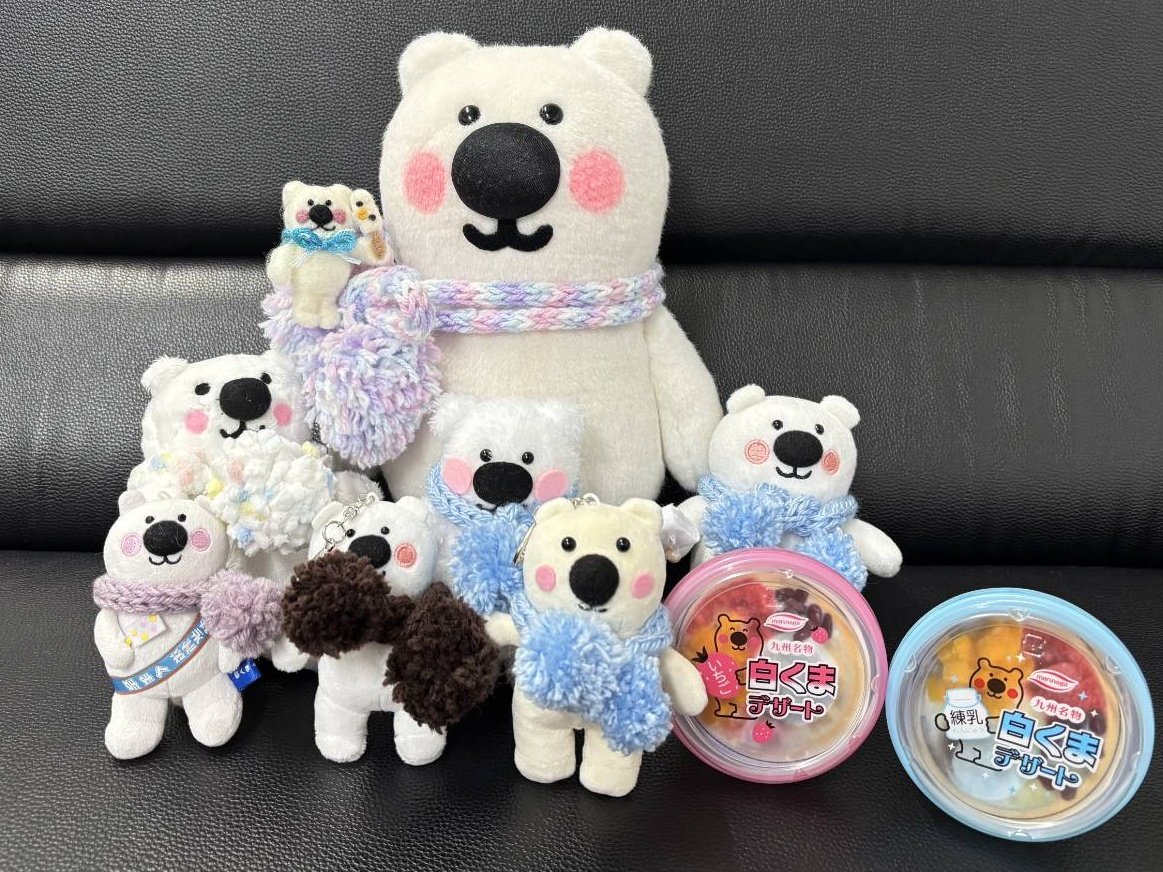 くまのすけ寒く専用です！ おはよ～ございあいす🍨✨ くま吉ファミリーです🐻‍❄️️(×8) 今日は