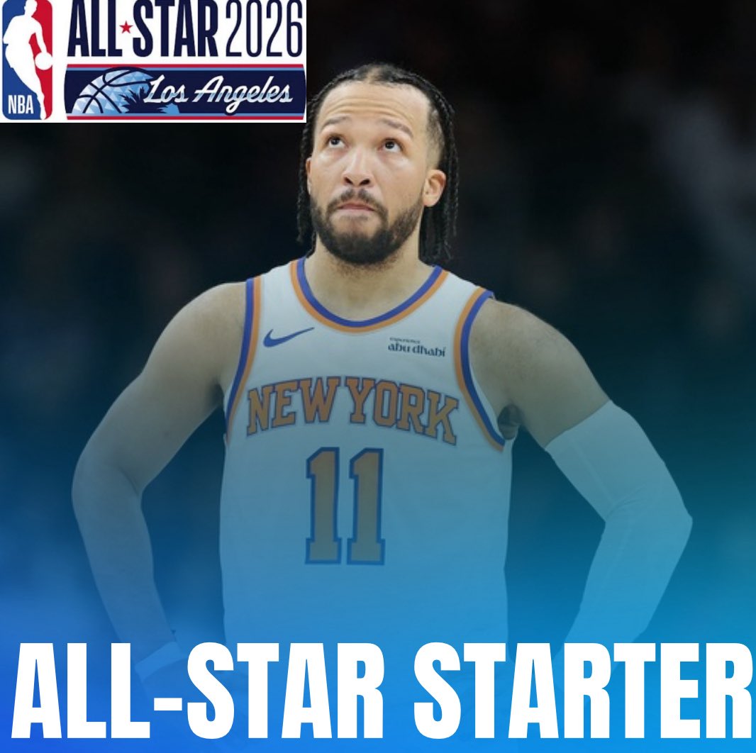 AlertsNova's tweet image. NEWS: Former Villanova legend and New York Knicks superstar Jalen Brunson has been named an All-Star starter for the Eastern conference team for the second year in a row.

It’s Brunsons 3rd overall All-Star selection.

Brunson has averaged 28.2 Points, 6.1 Assists and 3.2…