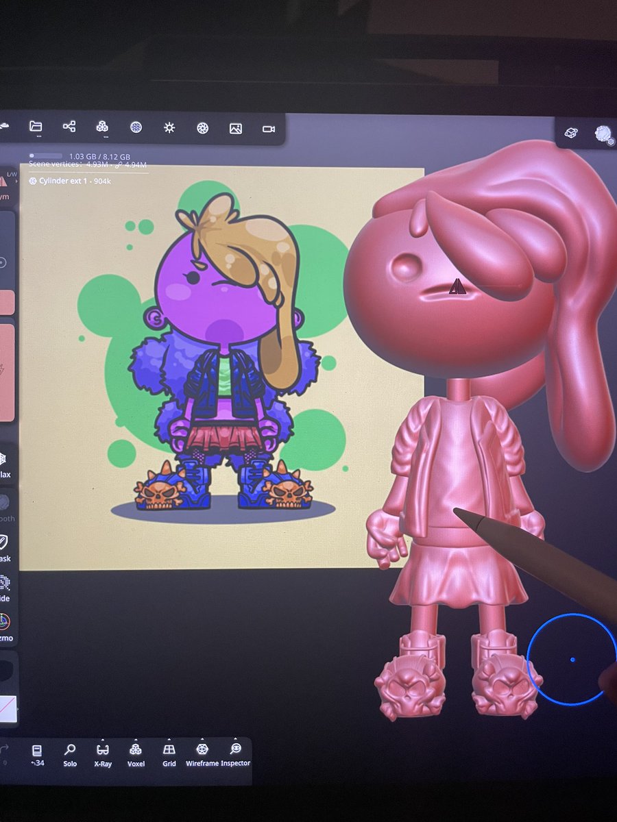 <a href="/TheMG3D/">Michael</a> Art toy WIP