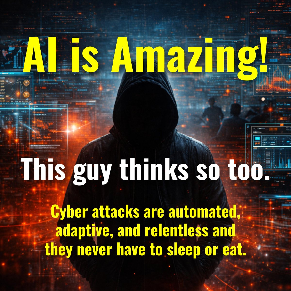 #AI is amazing.
It’s also fueling #cyberattacks that never sleep.
Most people don’t realize how automated and relentless today’s threats are.

Second part of this shocking #DisruptorConfessions episode with cybersecurity expert drops this TUESDAY.

FIND US:
YouTube - Disruptor