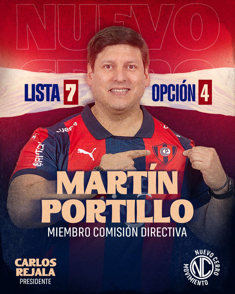 MPortilloNC's tweet photo. Martin Portillo - Nuevo Cerro

Lista 7

Tu Única opción la numero 4 la del interior🔵🌪🔴 https://t.co/b44vXCNZms