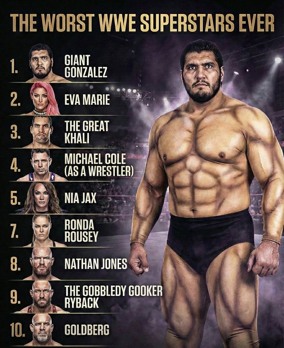 DirtyDomDom's tweet image. The fans have spoken, These are the top 10 WORST WWE Superstars ever. 💀

These wrestlers never quite made it into the fans' hearts.💔

Who is the ONE wrestler missing who 100% deserves to be on this list? 🤨